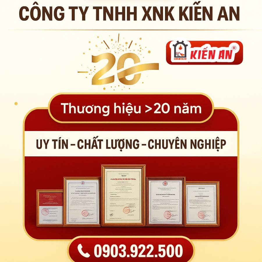 Kiến An thương hiệu hơn 20 năm tại thị trường Việt Nam
